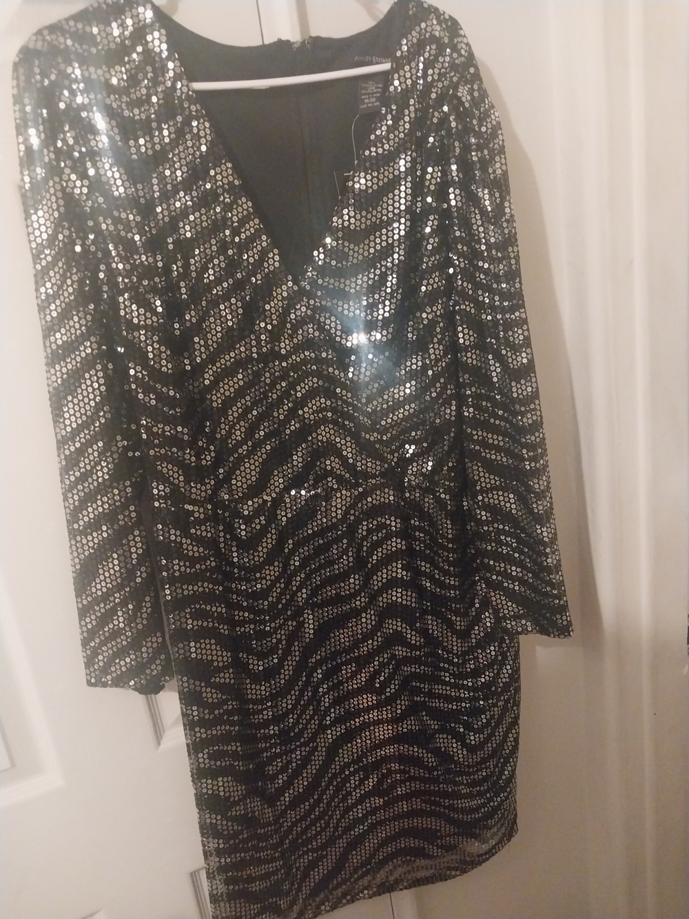 Ashley Stewart Black Sequin Skirt